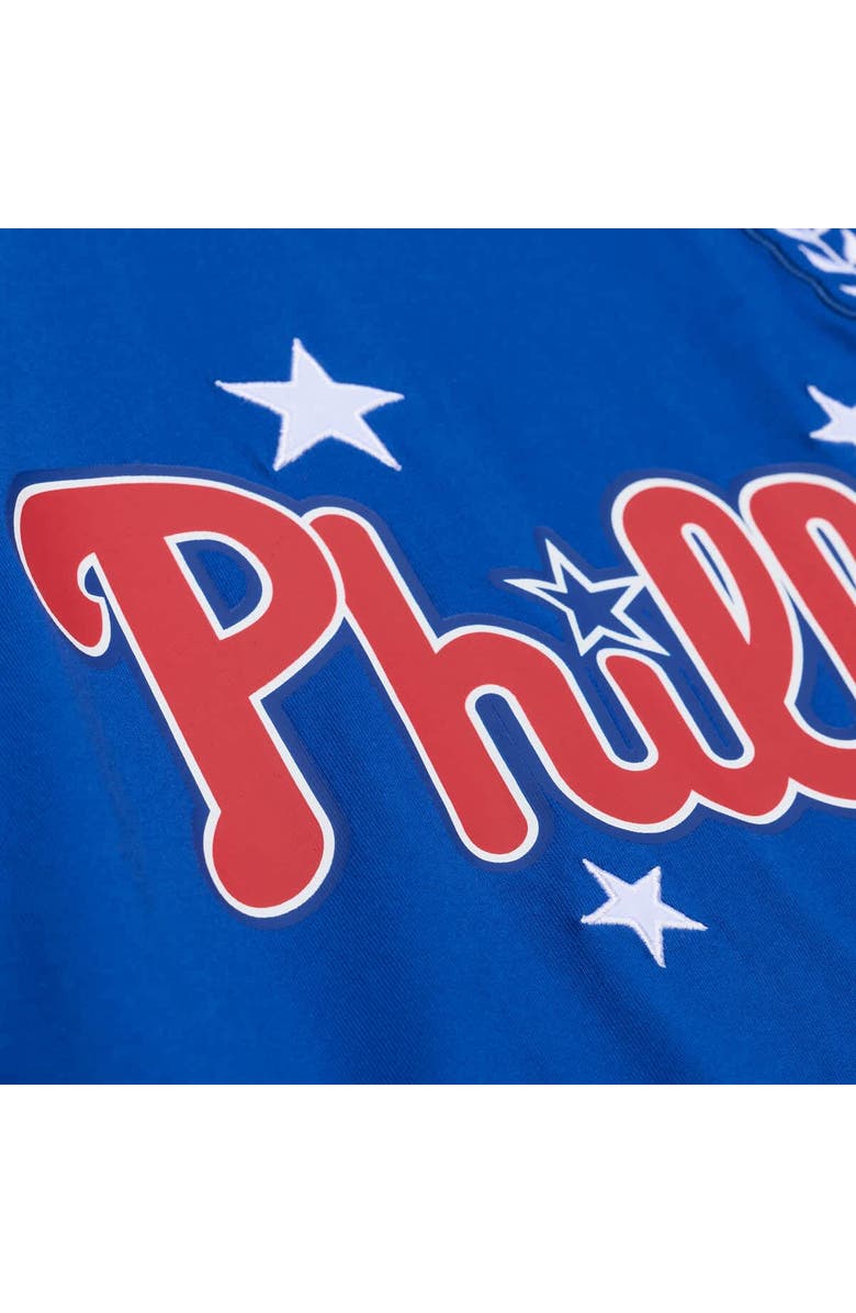 Mitchell & Ness Women's Mitchell & Ness Royal Philadelphia Phillies Pep Rally Cropped Boxy T-Shirt, Alternate, color, Royal