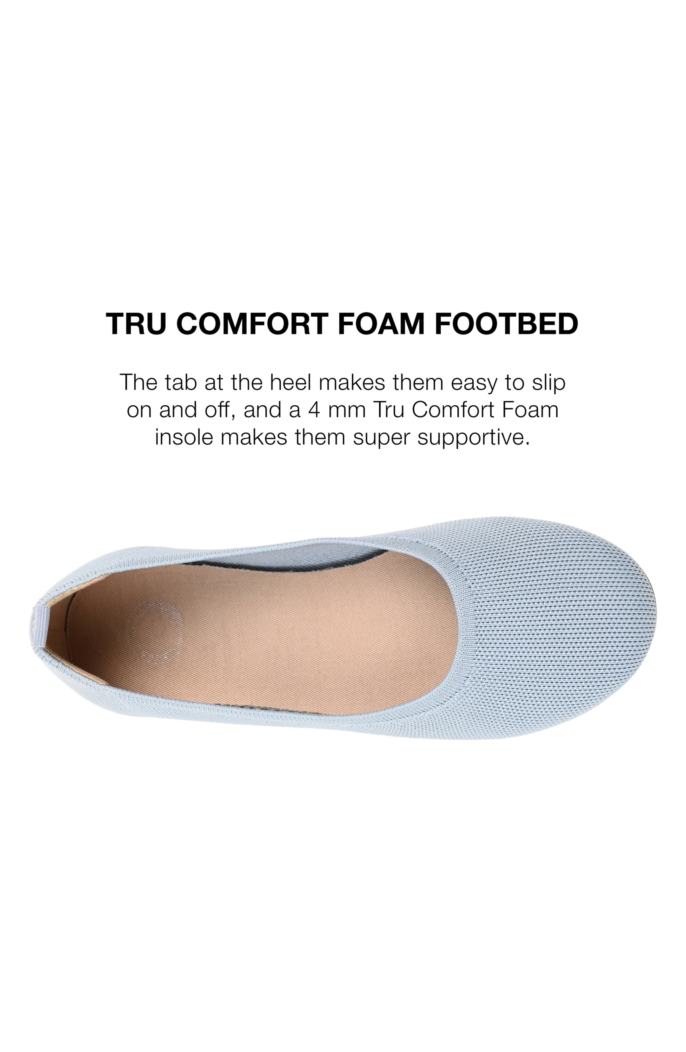 Jersie Knit Ballet Flat - Wide Width, Alternate, color, BLUE