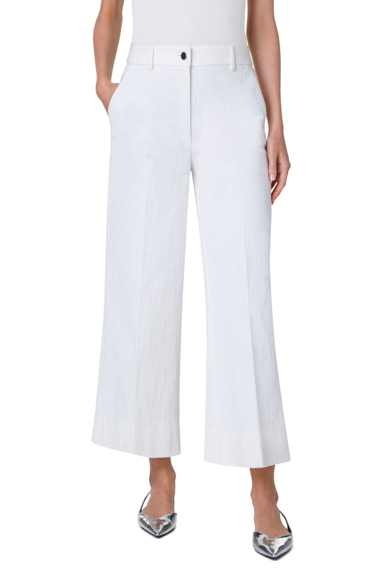 Chiara Wide Leg Crop Pants, Main, color, CREAM