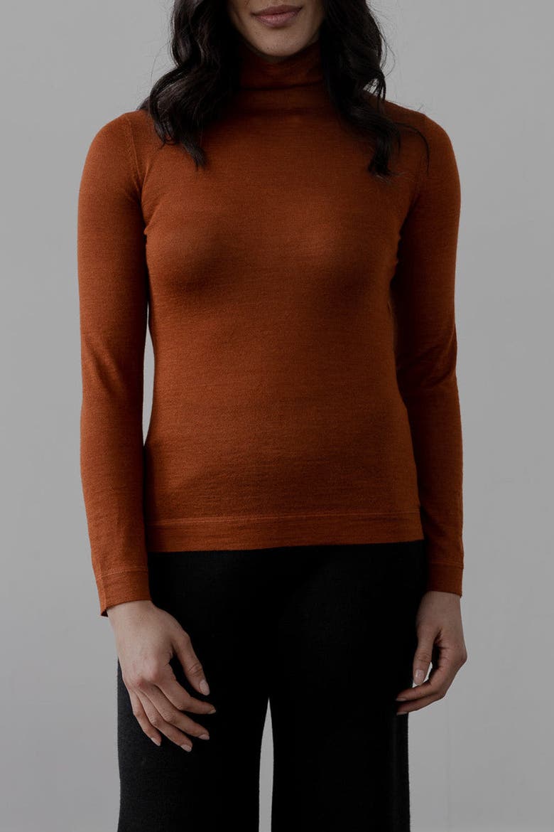 T Neck Pullover, Main, color, RUST