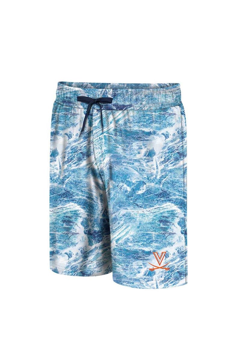 COLOSSEUM Men's Colosseum Blue Virginia Cavaliers Realtree Aspect Ohana Swim Shorts, Alternate, color, Blue