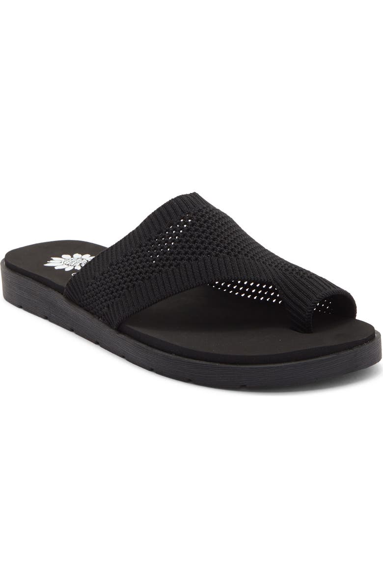 Yellow Box Premium Feeza Sandal, Main, color, Black