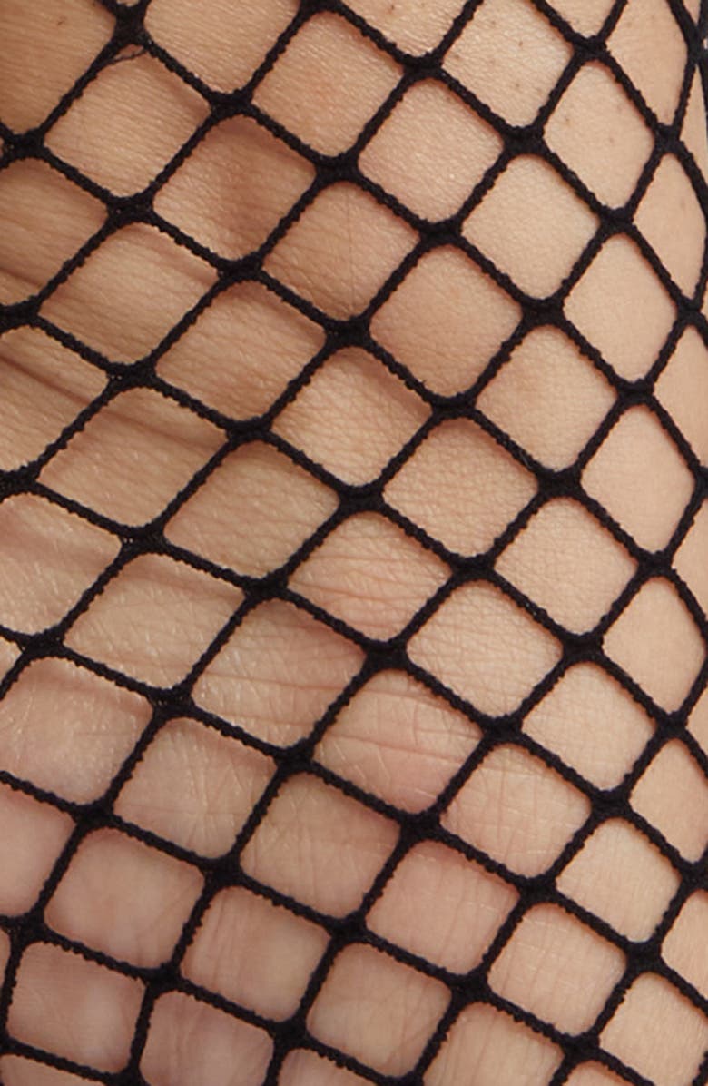 HIGH HEEL JUNGLE Butterfly Fishnet Socks, Alternate, color, White