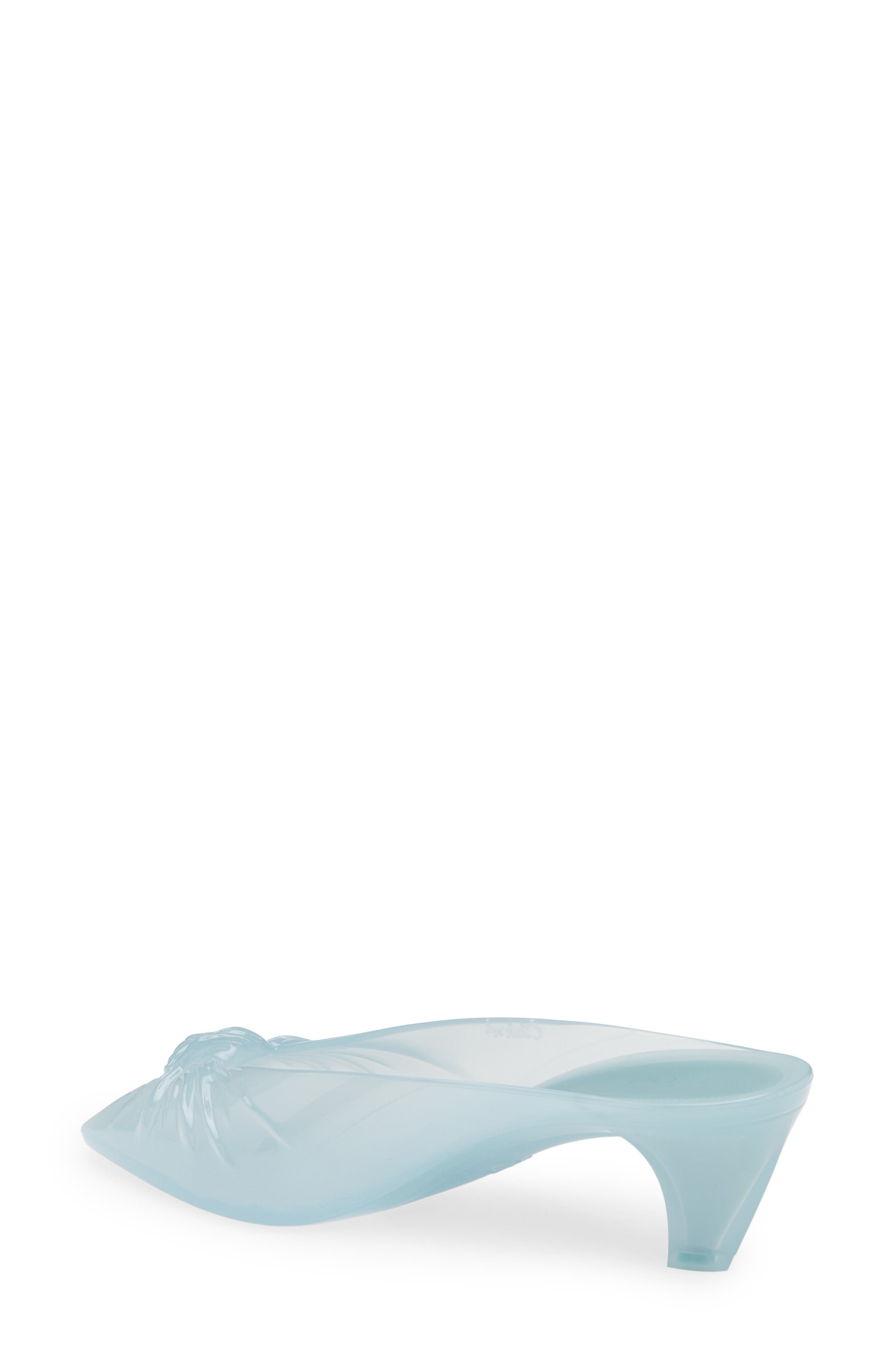 Chloé Jelly Peep Toe Kitten Heel Mule, Alternate, color, Spearmint