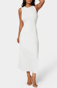 bebe Ribbed A-Line Maxi Tank Dress