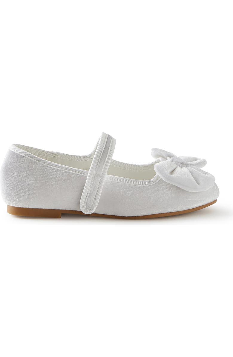 Cotton On Kids Kid's Olivia Ballet Flat, Main, color, White Velvet