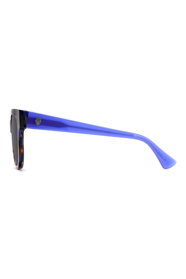 54mm Square Sunglasses, Alternate, color, HAVANA PATTERN BLUE/ GREY