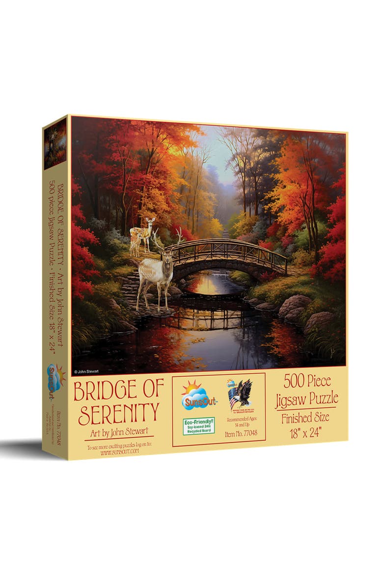 Bridge of Serenity 500 piece Jigsaw Puzzle for Adults, Main, color, Multicolor