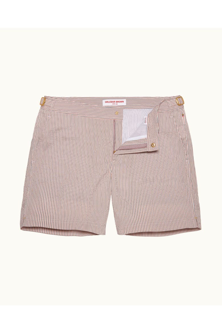 Bulldog Tailored-Fit Swim Shorts, Main, color, DESERT PINK