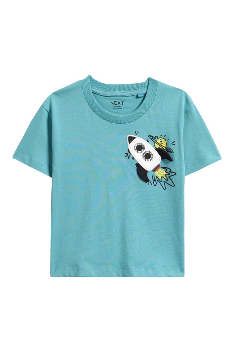 Kids' Graphic Rocket T-Shirt, Main, color, BLUE