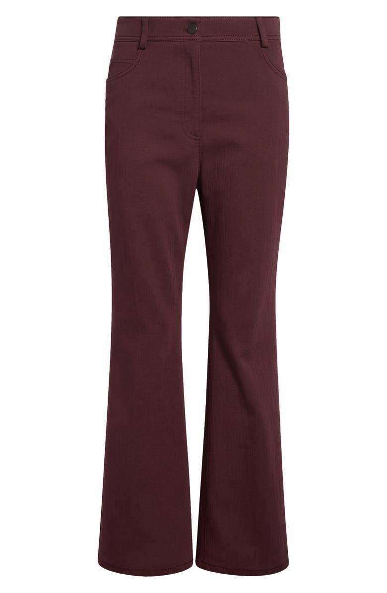 Akris punto Cali Stretch Denim Crop Bootcut Jeans, Alternate, color, Blackberry