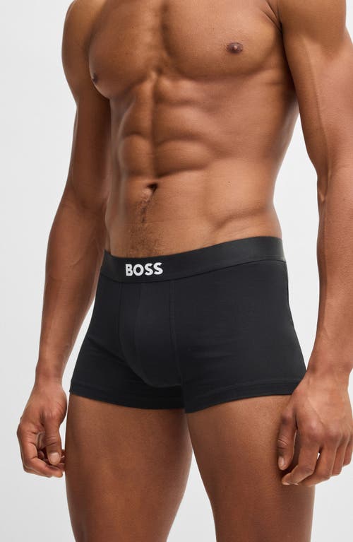 BOSS 3-Pack ONE Stretch Cotton Boxer Briefs in Black  product