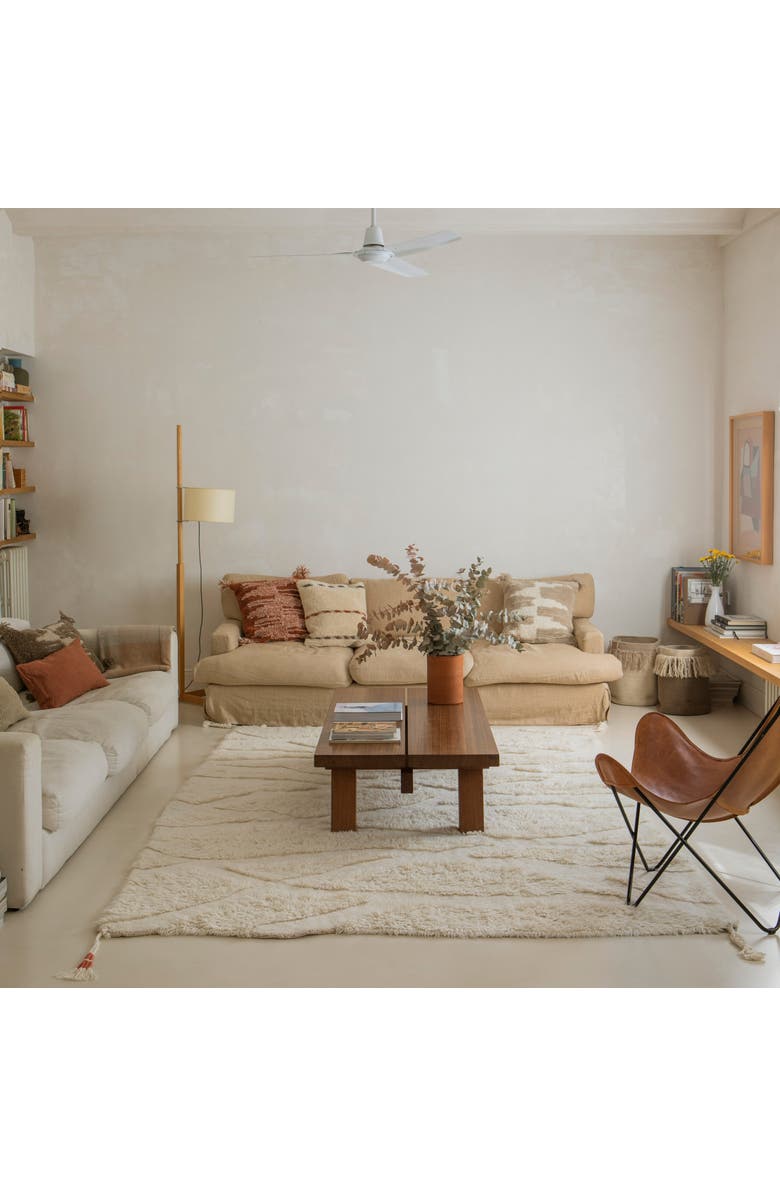 Lorena Canals Woolable Rug Enkang Ivory, Alternate, color, Natural, Champagne Arabesque