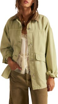Free People Lemon Canvas Chore Jacket