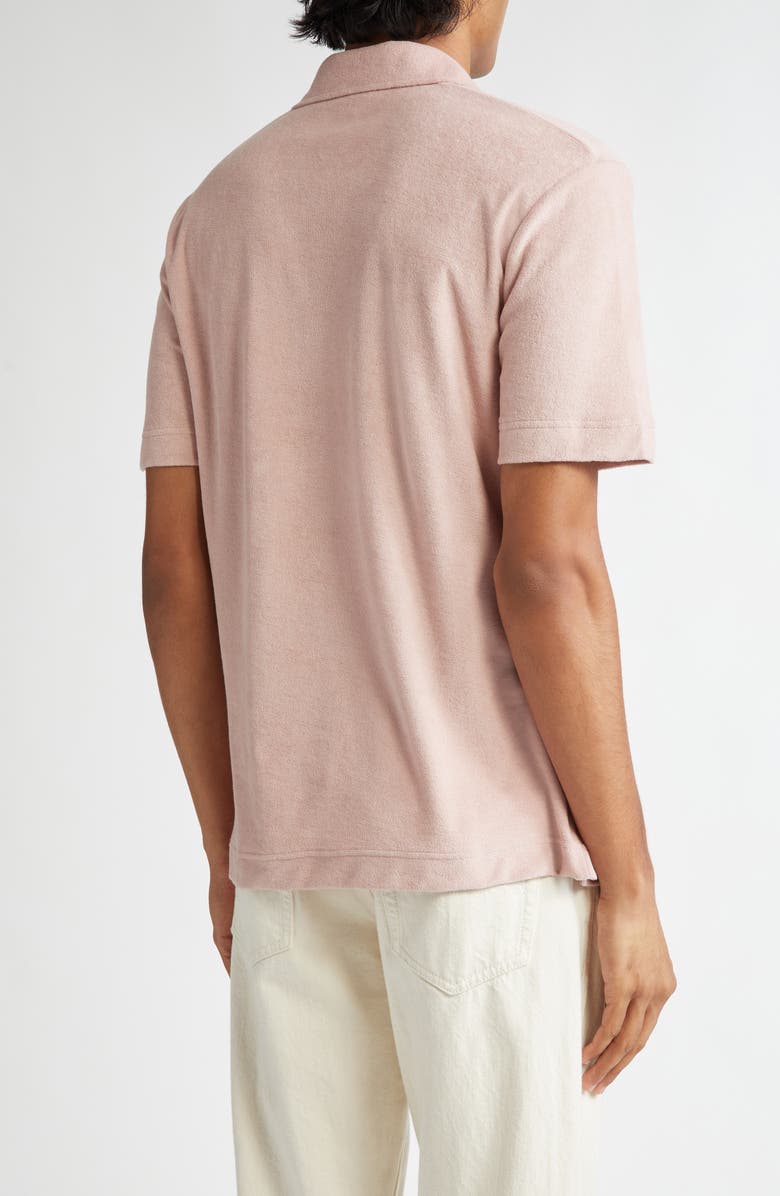 Sunspel Cotton Terry Cloth Polo, Alternate, color,