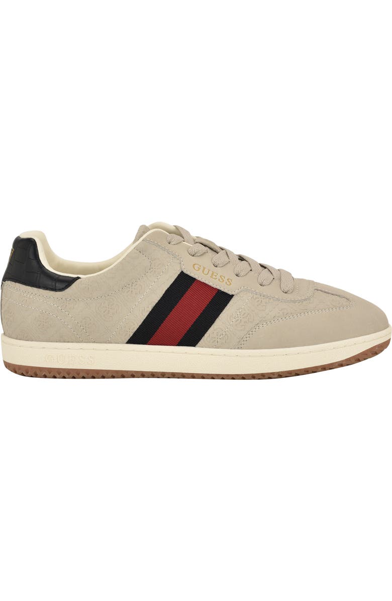 GUESS Kloane Striped Quattro G Sneaker, Alternate, color, Medium Natural Logo Multi