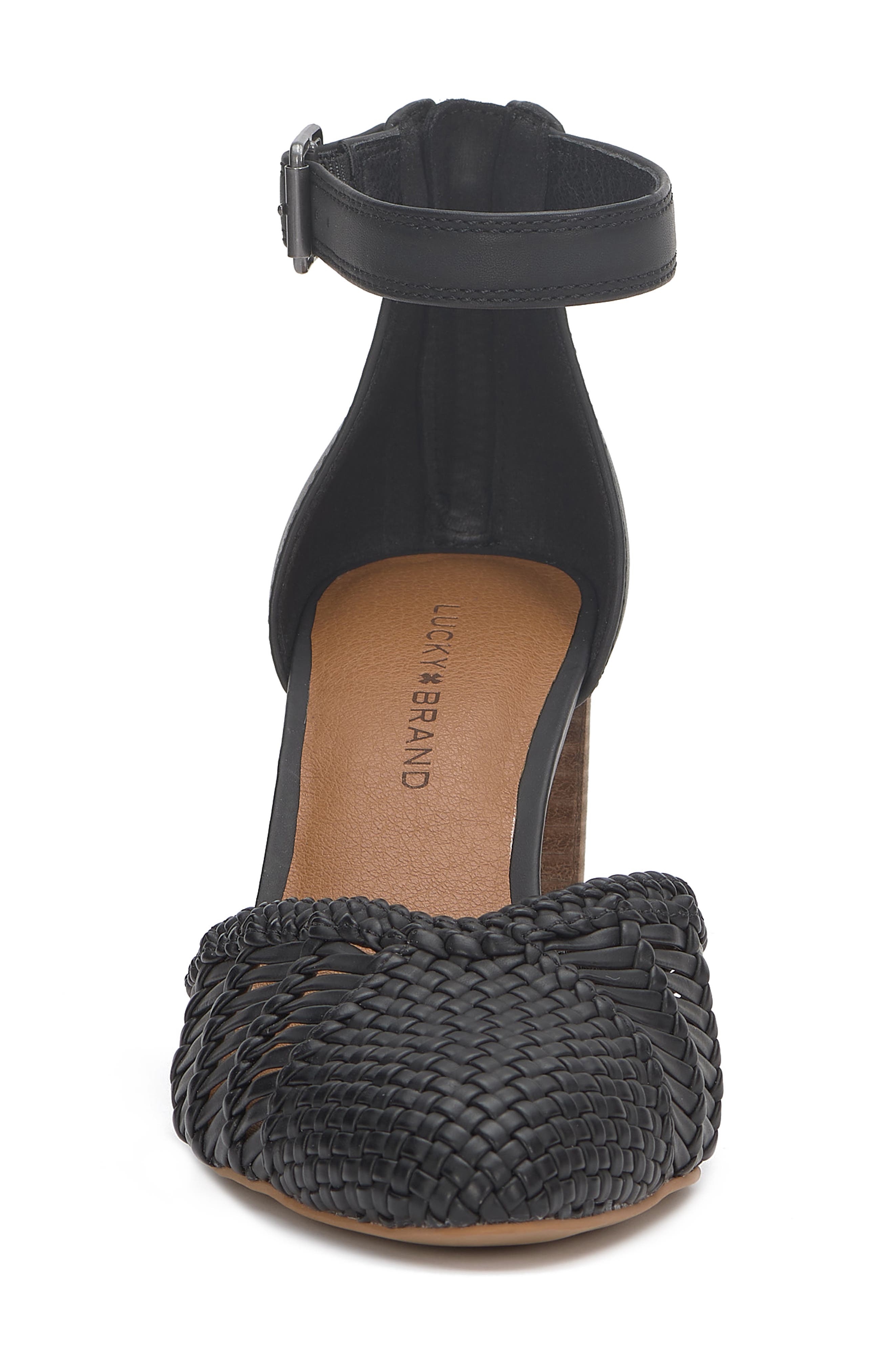 Lucky Brand Molwinn Pump, Alternate, color, Black Burnishable Pu