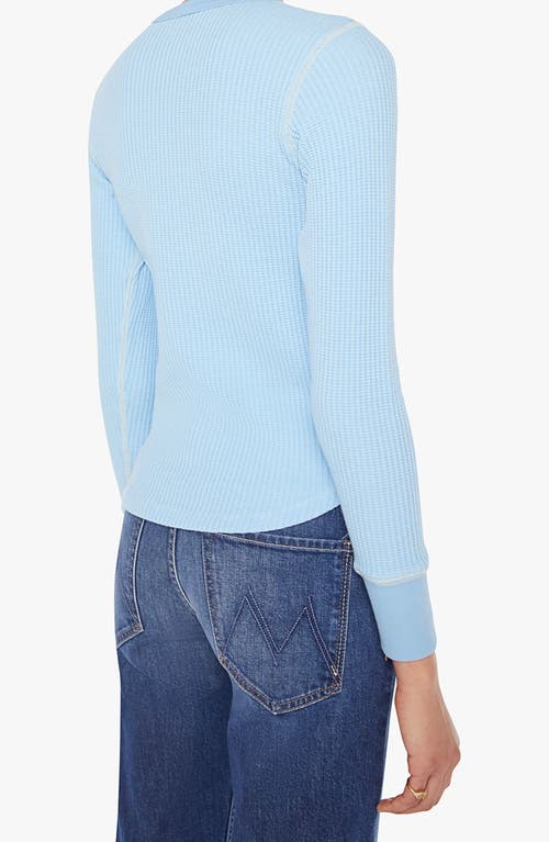 Mother The Itty Bitty Goodie Goodie Thermal Faded T-shirt In Blue