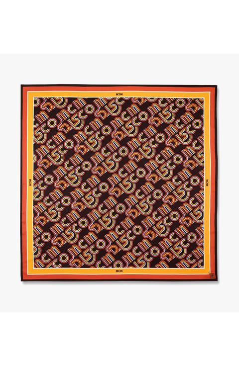 Disco Monogram Scarf in Organic Silk