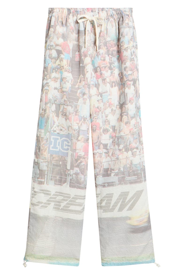 Lemon Print Drawstring Pants, Alternate, color, ANTIQUE WHITE