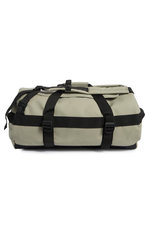 Rains Texel Waterproof Duffle Backpack In Sand