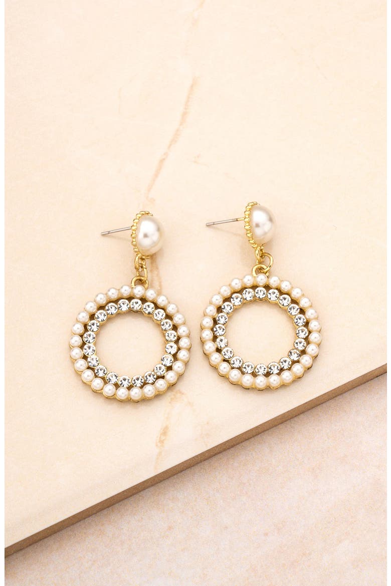 Mother May Drop Earrings, Alternate, color, GOLD