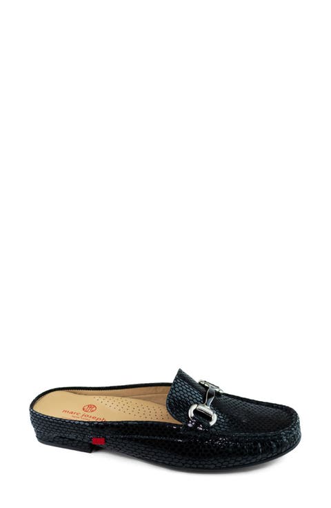 Grand St. Reptile Embossed Loafer Mule (Women)