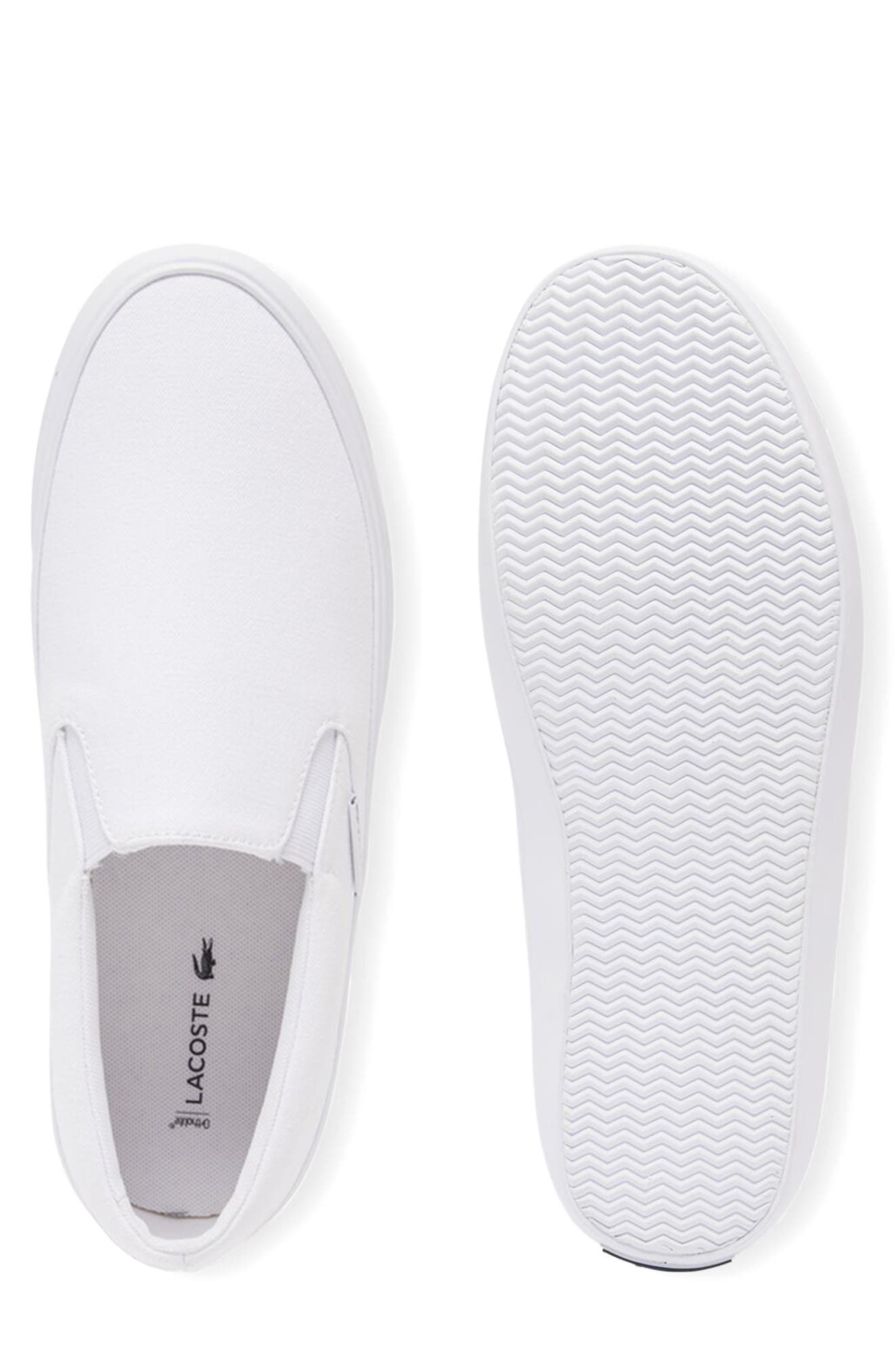 Slip-On Sneaker, Alternate, color, WHITE/ WHITE
