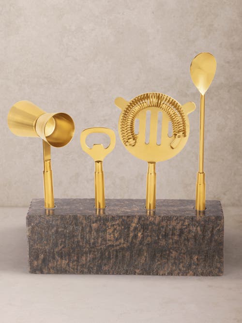 Gauri Kohli Sante Bar Tools Set In Gold