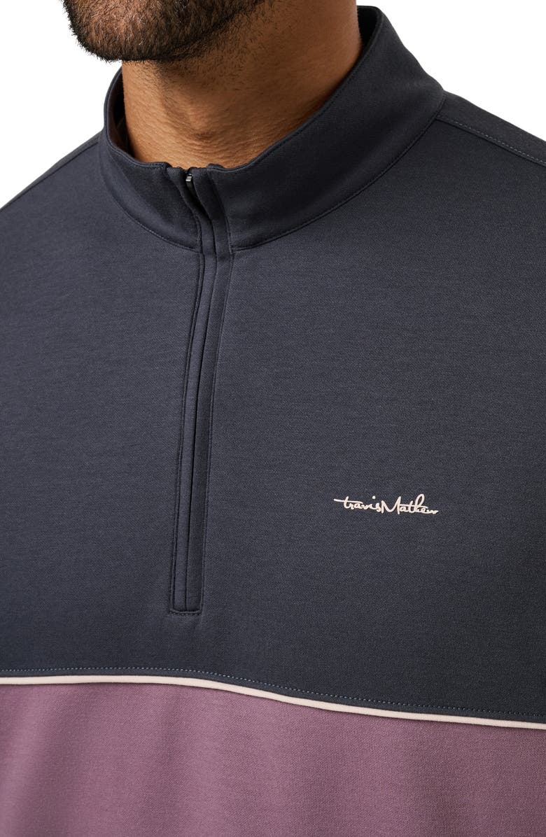 TravisMathew Better Than Ever Quarter Zip Pullover, Alternate, color, Ebony