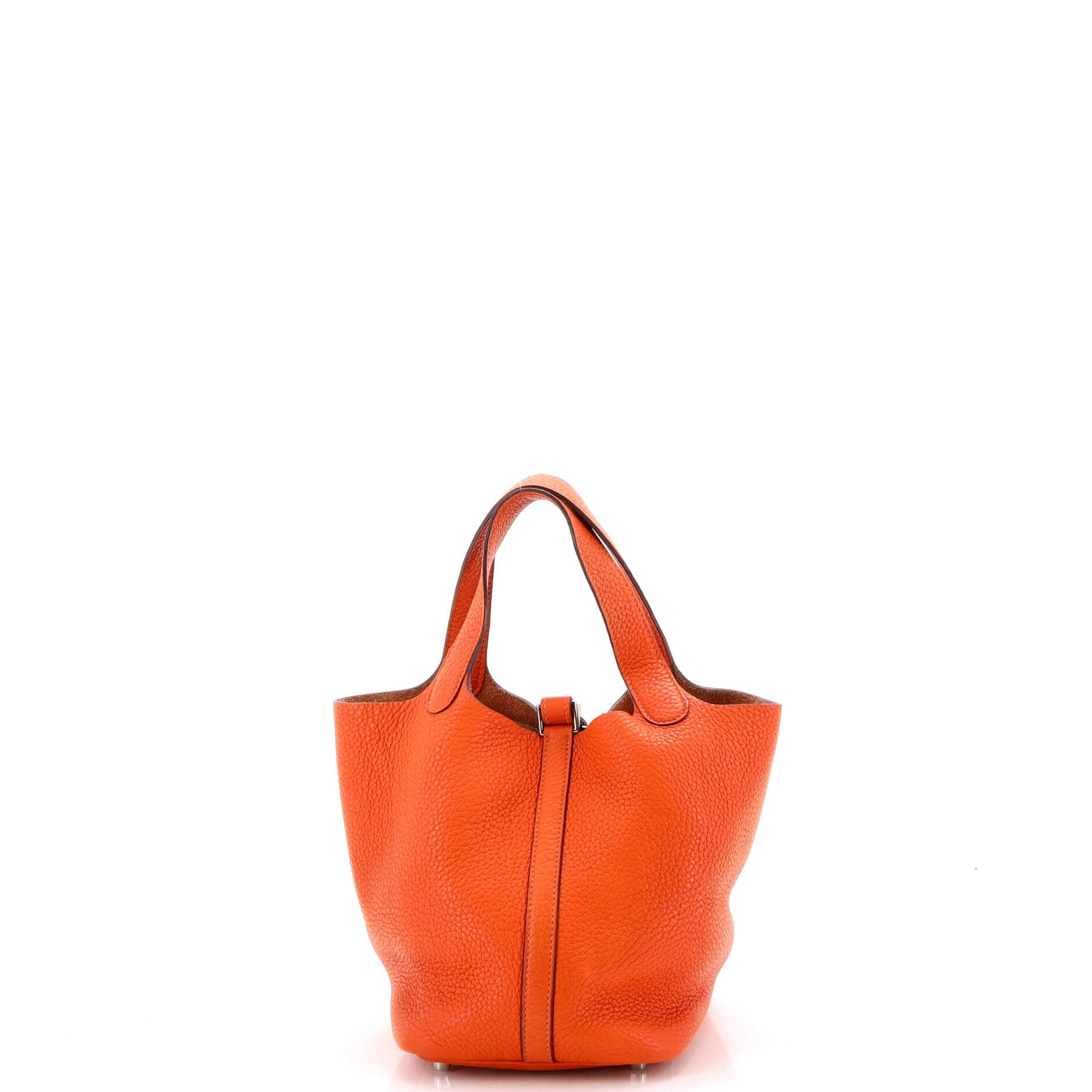 Picotin Lock Bag Clemence PM, Alternate, color, Orange