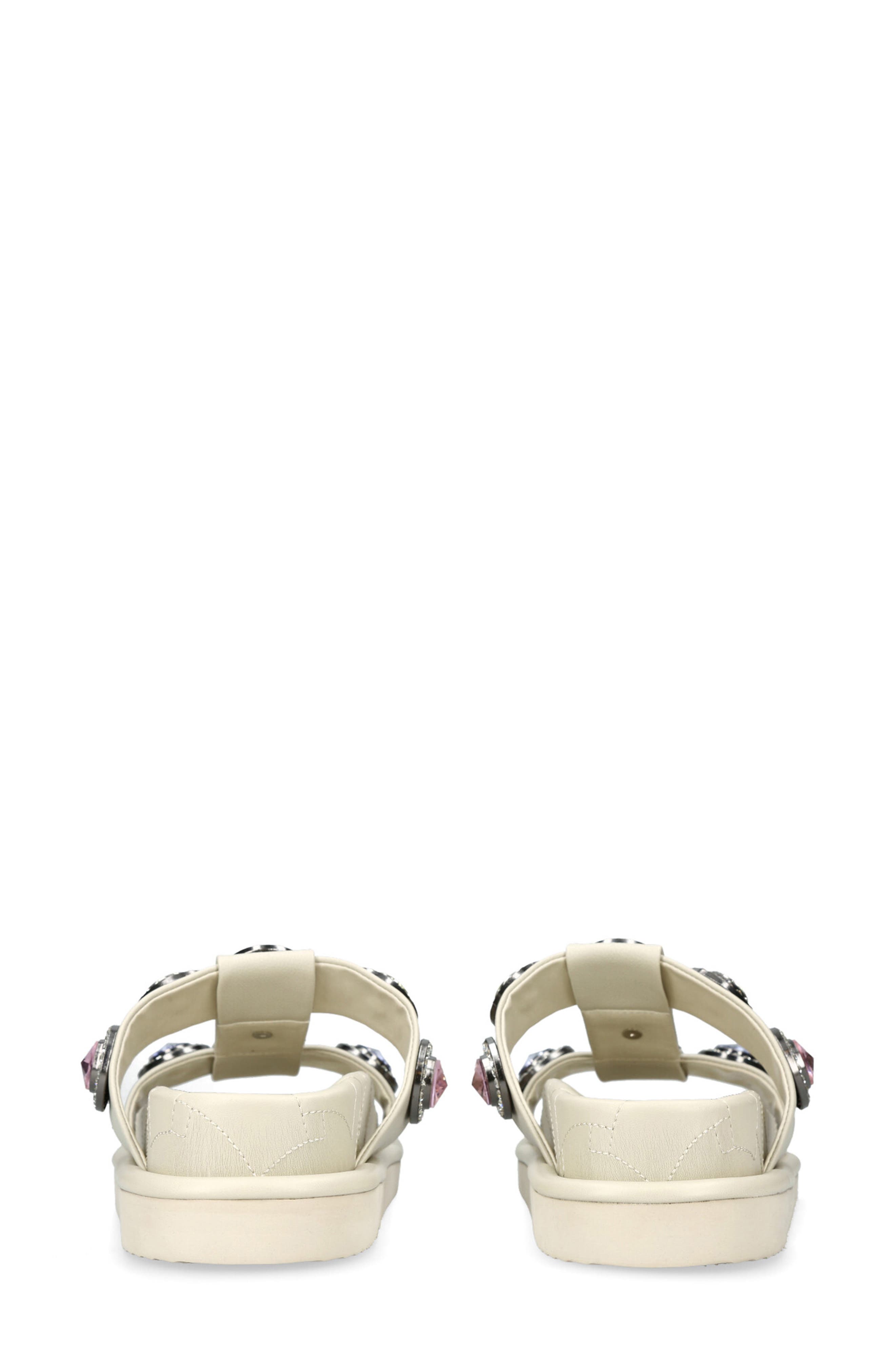 Kurt Geiger London Orson Crystal Slide Sandal, Alternate, color, Open White