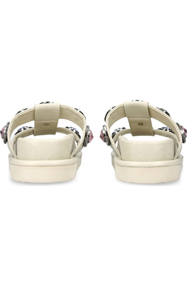 Kurt Geiger London Orson Crystal Slide Sandal, Alternate, color, Open White