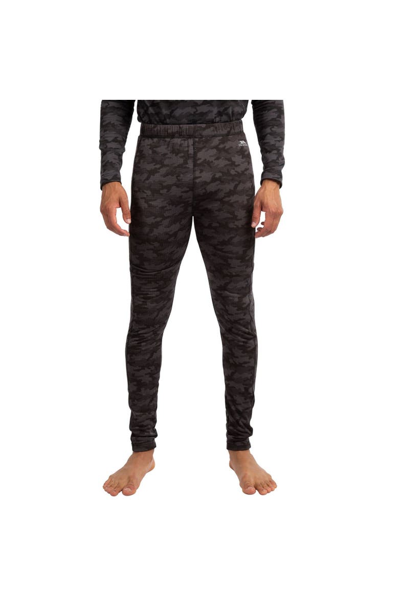 Derren Camo Base Layer Bottoms, Main, color, Dark Grey