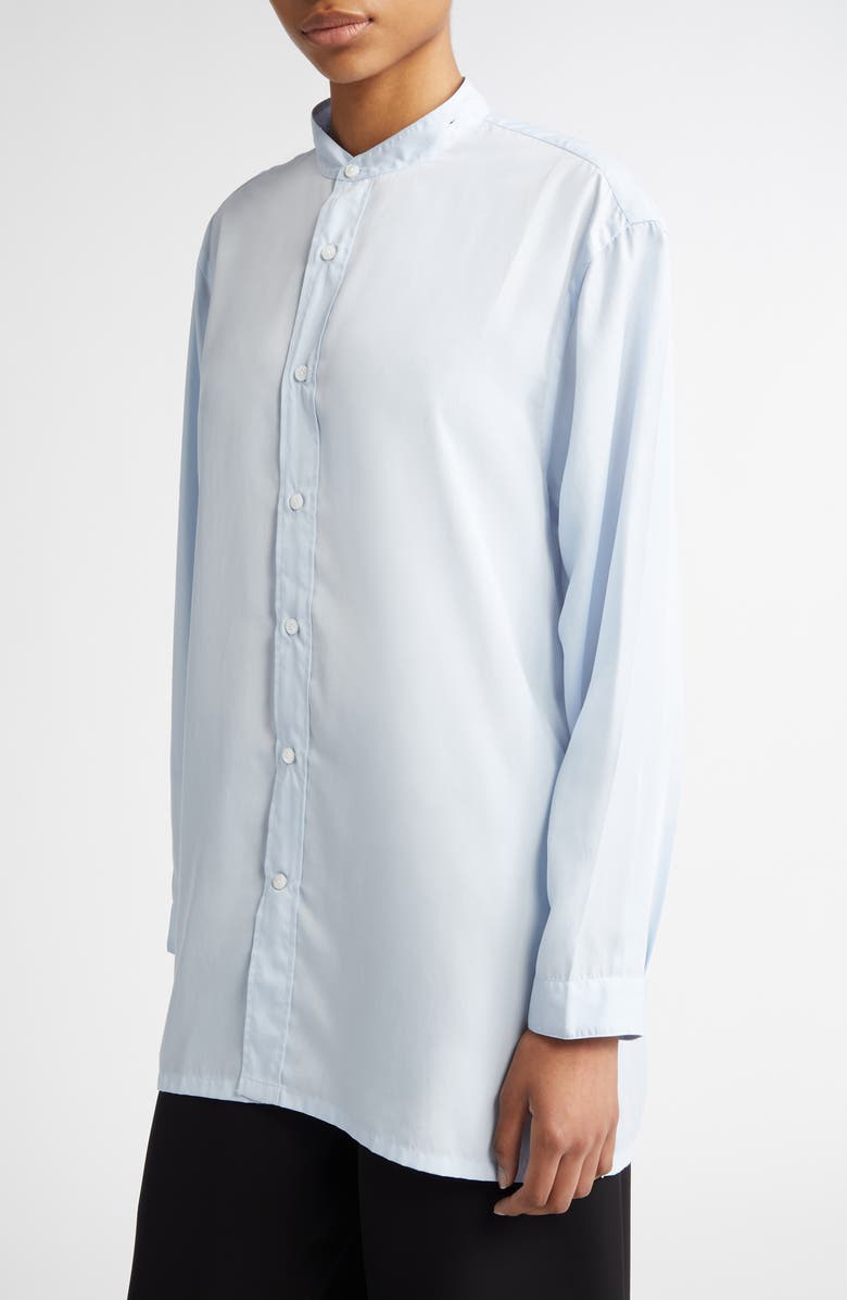 SETCHU Origami Side Slit Button-Up Shirt, Alternate, color, Light Blue