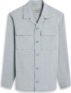 Bugatchi Aerolinen Linen Blend Shirt Jacket