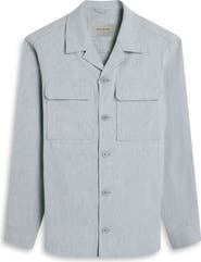 Bugatchi Aerolinen Linen Blend Shirt Jacket