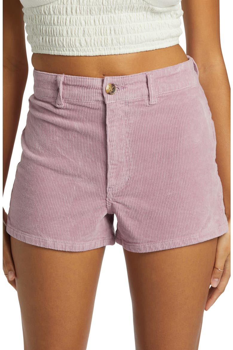 Free Fall Stretch Cotton Corduroy Shorts, Alternate, color, LILAC FOG