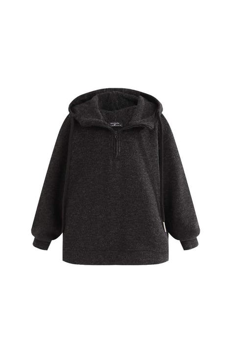 Half-Zip Hooded Sweatshirt