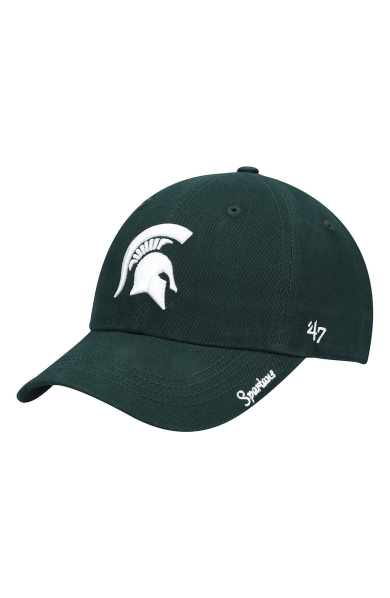'47 Women's '47 Green Michigan State Spartans Miata Clean Up Logo Adjustable Hat, Alternate, color, 