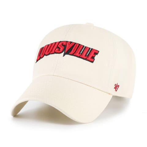 Men's '47 Sand Louisville Cardinals Clean Up Adjustable Hat