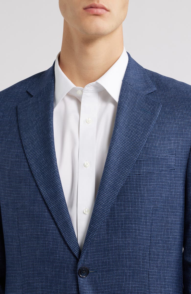 Peter Millar Hyperlight Soft Micro Houndstooth Wool & Silk Blend Sport Coat, Alternate, color, 