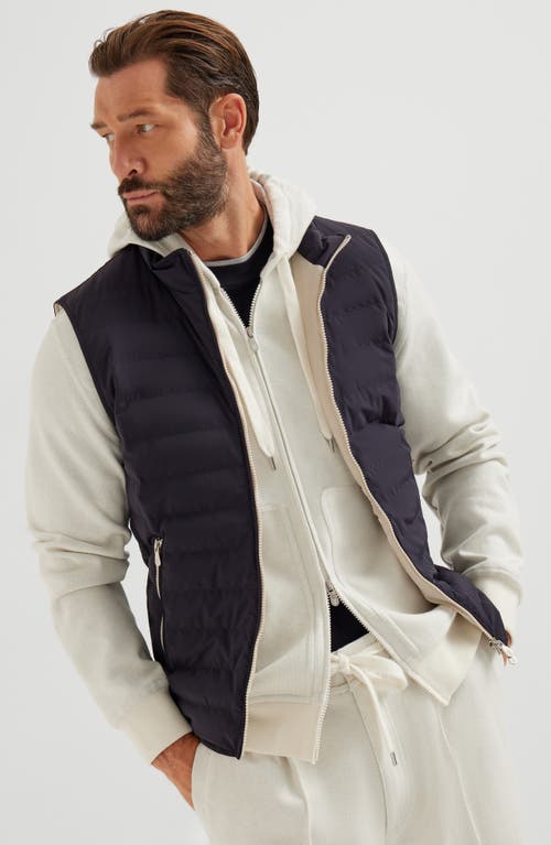 Brunello Cucinelli Quilted High-neck Gilet In Black