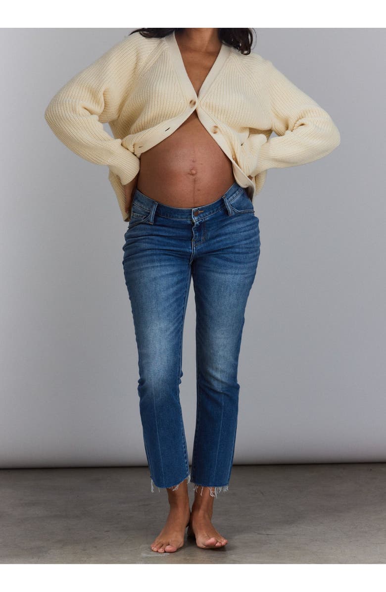 HATCH The Crop Maternity Jean, Alternate, color, Indigo