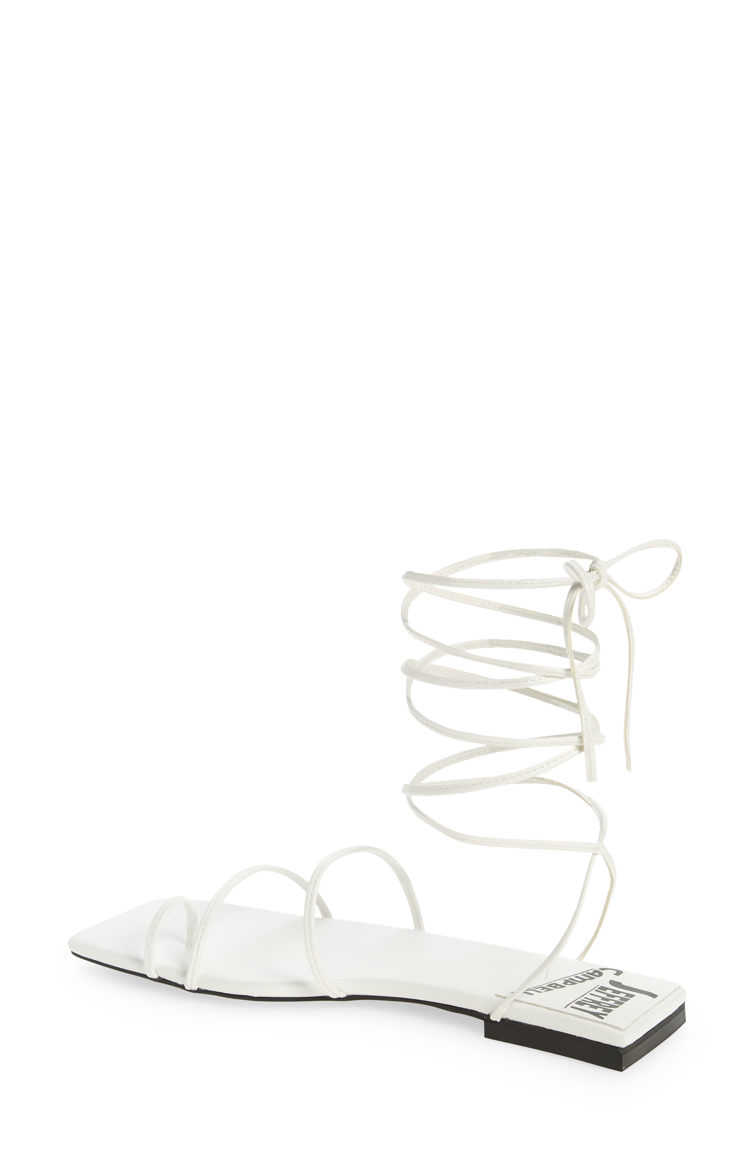 Primma Lace-Up Sandal, Alternate, color, WHITE