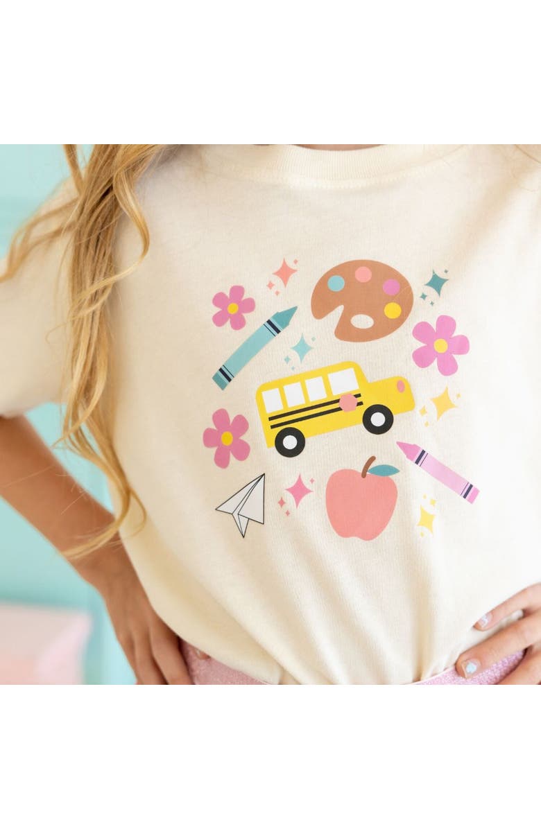 Sweet Wink Back To School Doodle Short Sleeve T-Shirt, Alternate, color, 