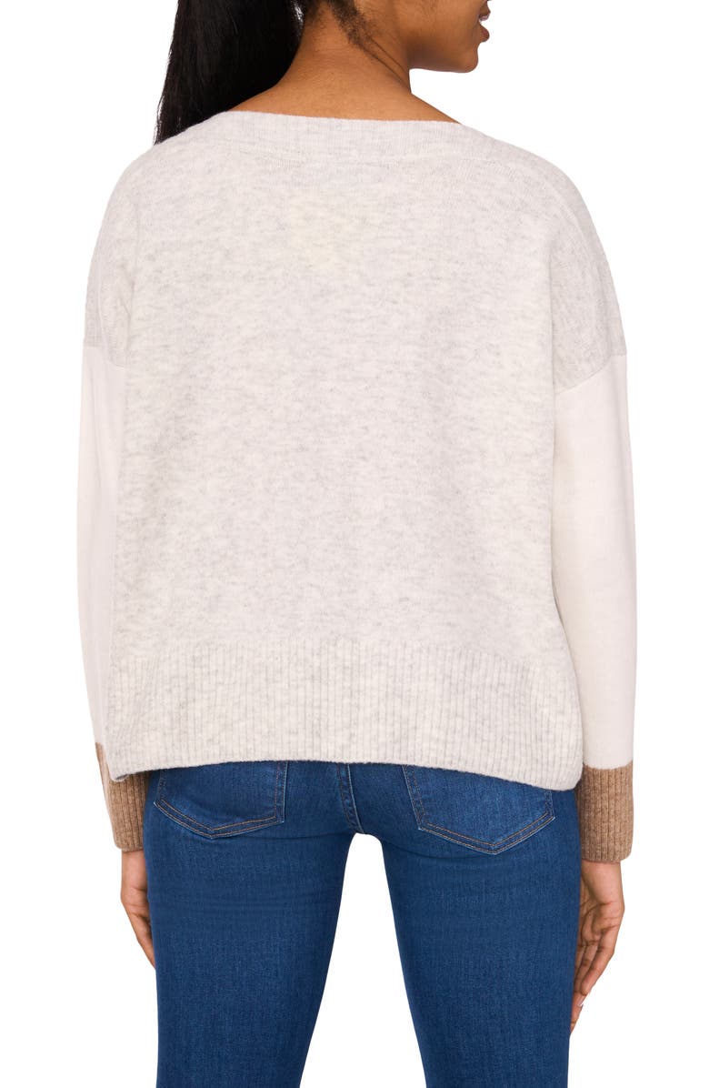 CeCe Colorblock Sweater, Alternate, color, 