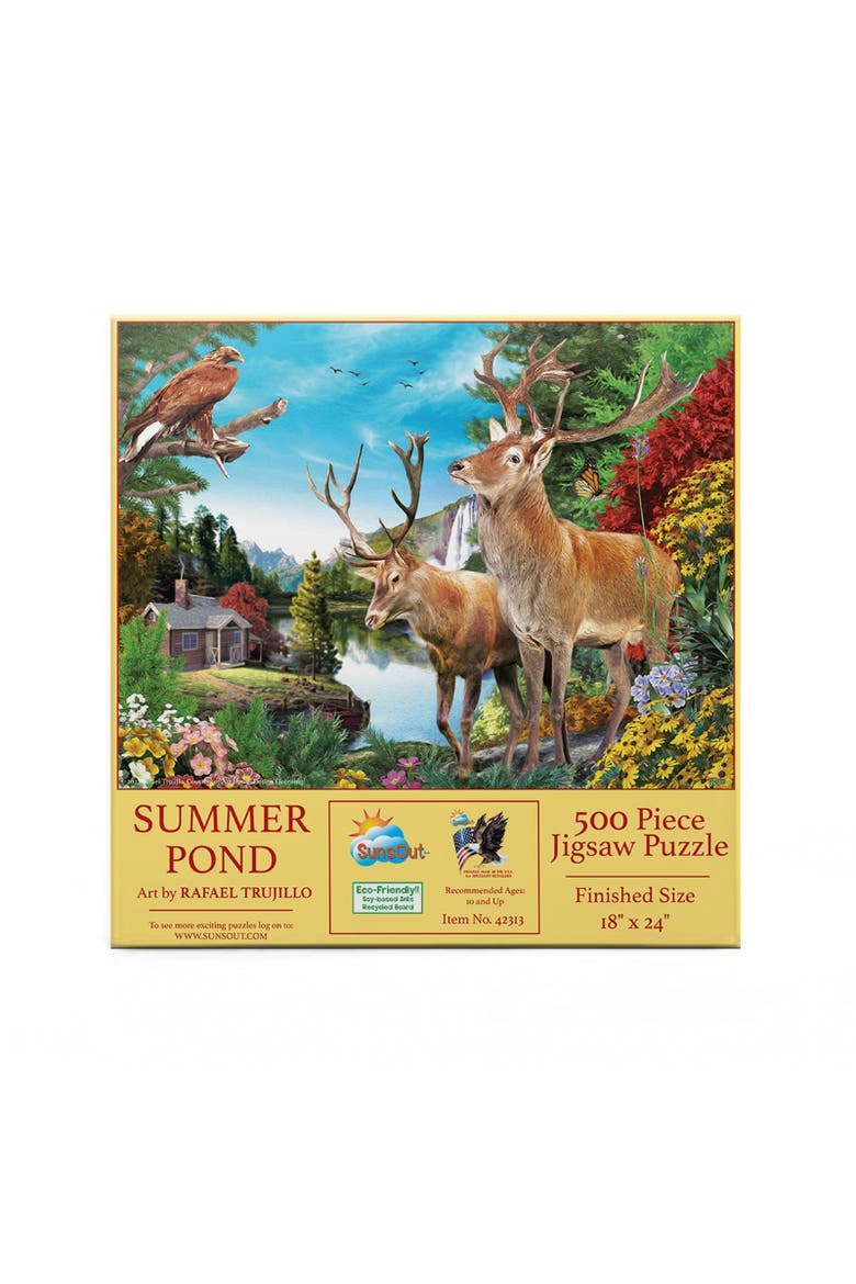Summer Pond 500 piece Jigsaw Puzzle for Adults, Alternate, color, Multicolor