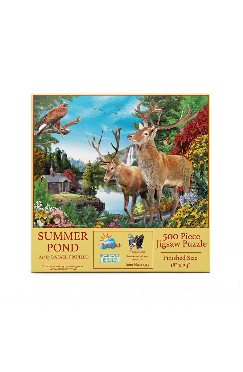 Sunsout Summer Pond 500 piece Jigsaw Puzzle for Adults, Alternate, color, Multicolor