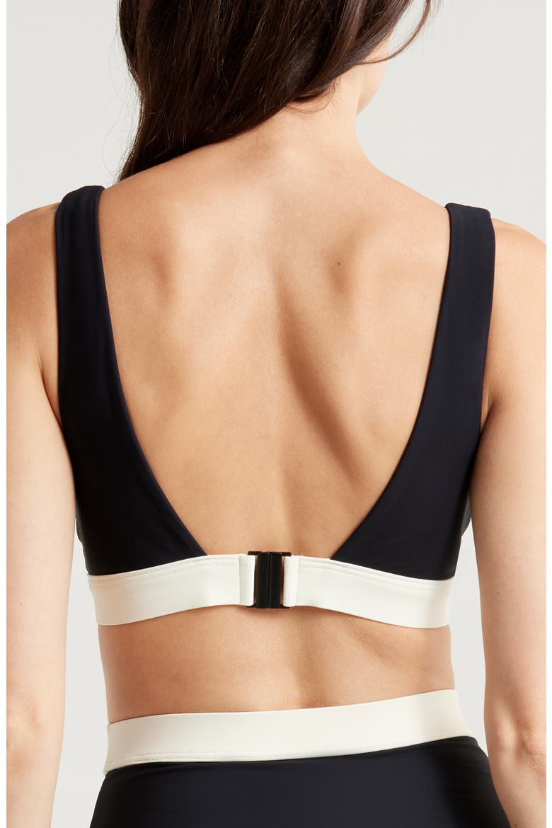 Lya Colorblock Bikini Top, Alternate, color, BLACK CONTRAST